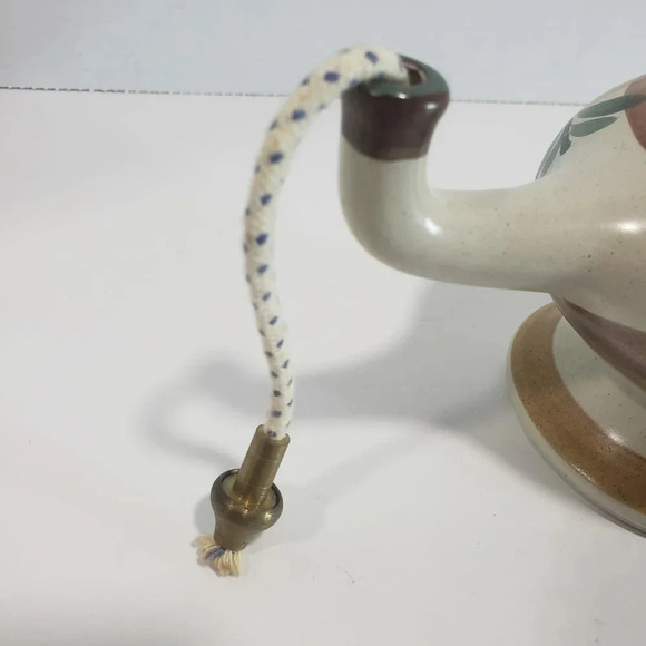 Vintage Ceramic Porta Celi Spain Aladdin Oil Lamp. - Picture 6 of 7